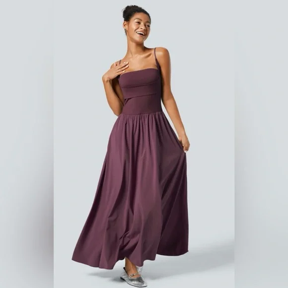 HALARA Women's Maxi Dress in Plum - Picture 1 of 11